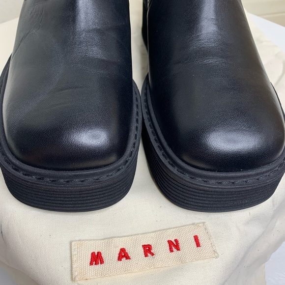 Marni Square Toe Chelsea Boots 37.5 - Picture 4 of 10